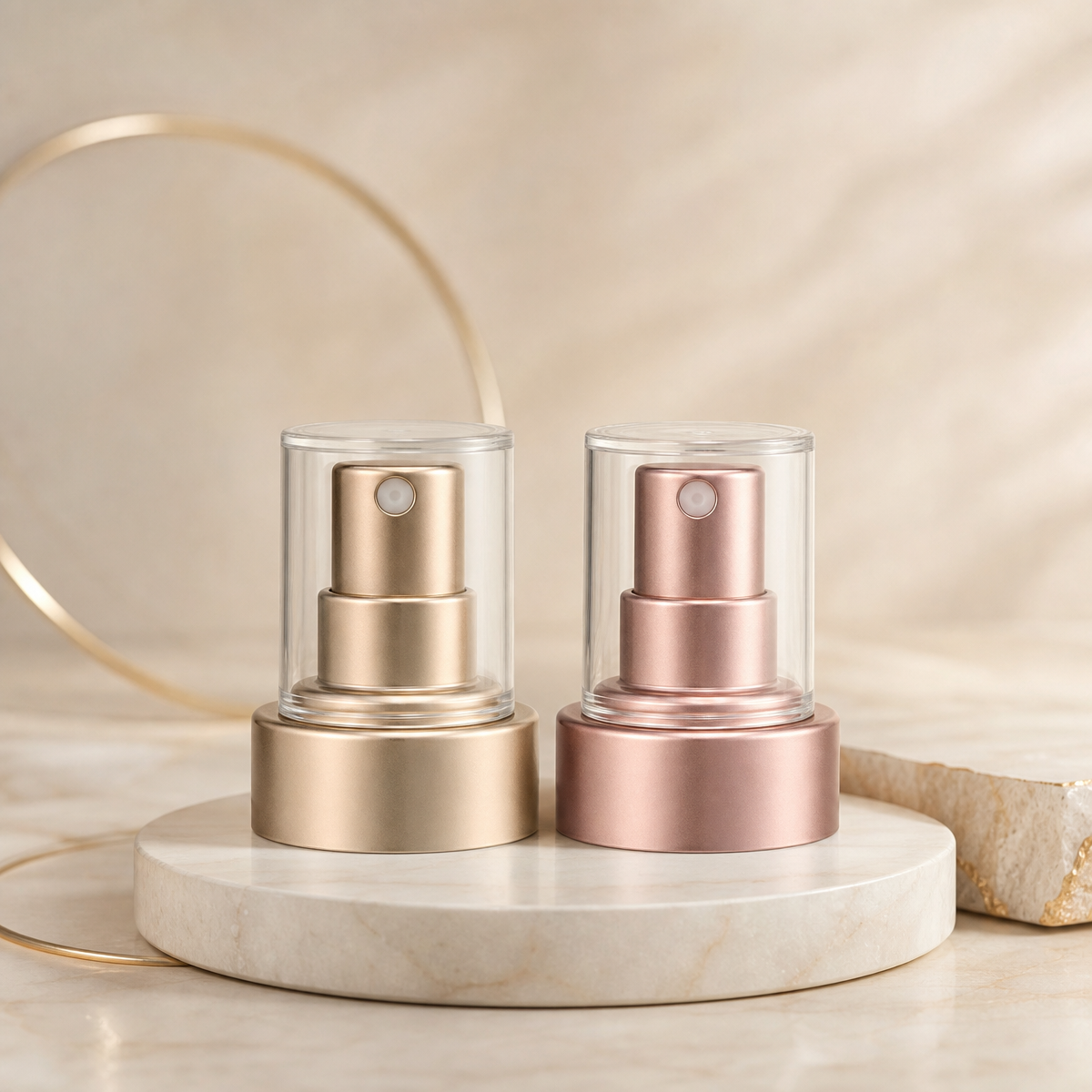 cosmetic spray pump electroplated gold rose gold cosmetic spray pump electroplated gold rose gold