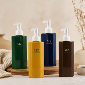 large volume pet shampoo bottle
