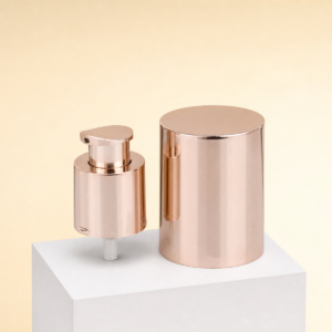 light rose gold plastic lotion pump