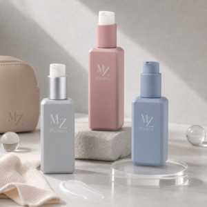 matte lotion pump bottle skincare bodycare packaging display