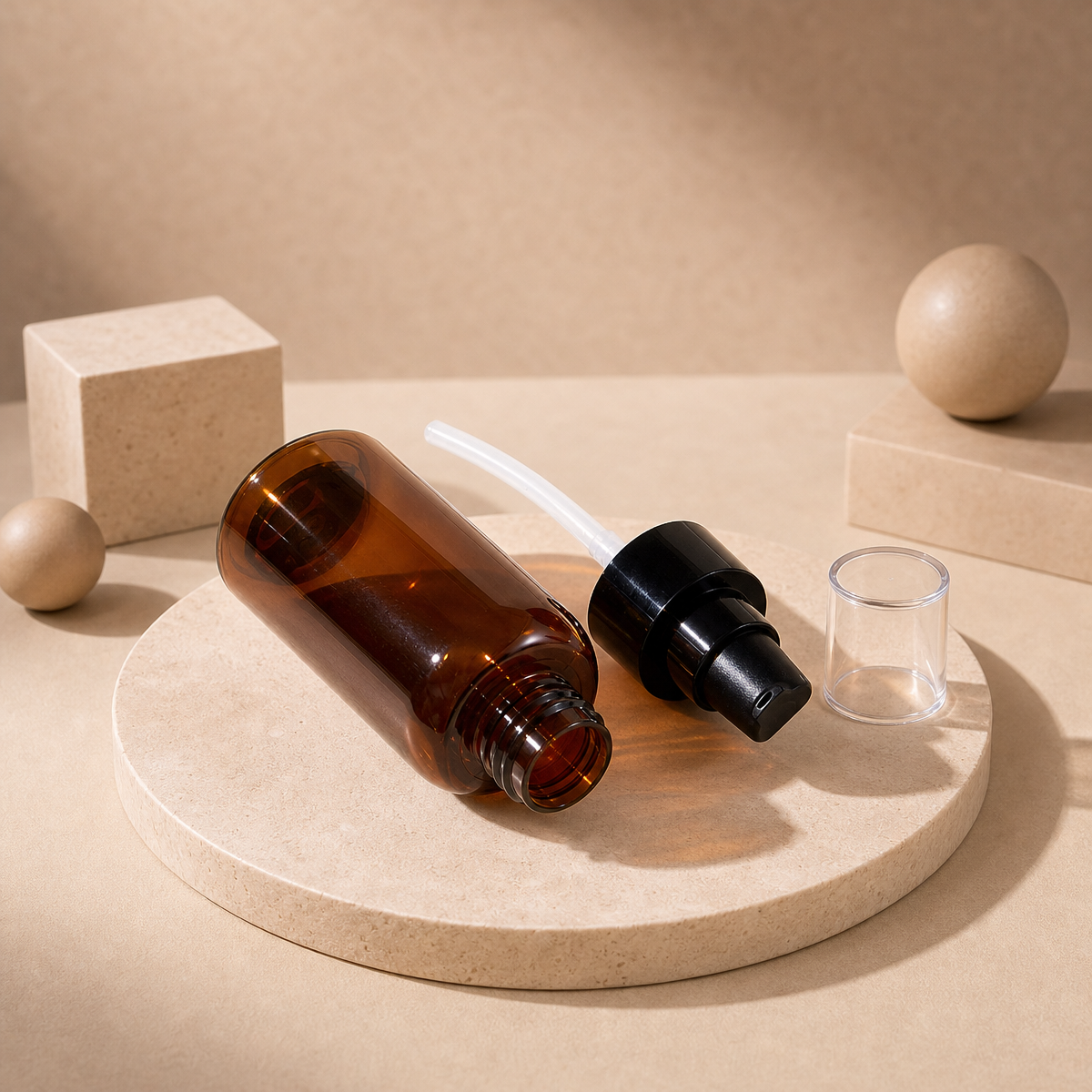 premium skincare packaging in amber color premium skincare packaging in amber color