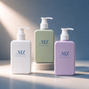 multi color empty pet cosmetic pump bottle set